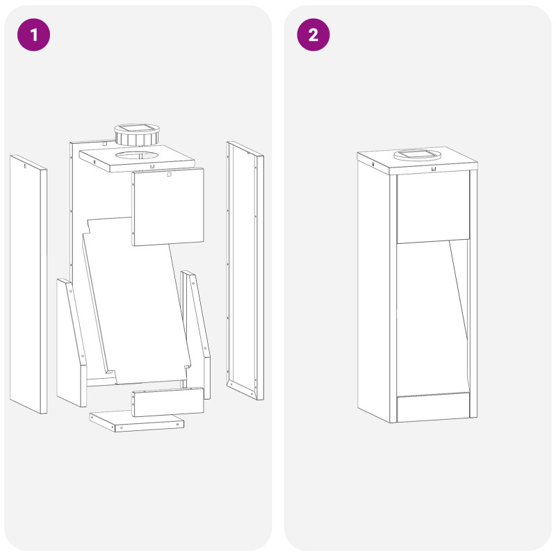 Solarna Lampa LED na Ścieżkę 2 pcs Biały