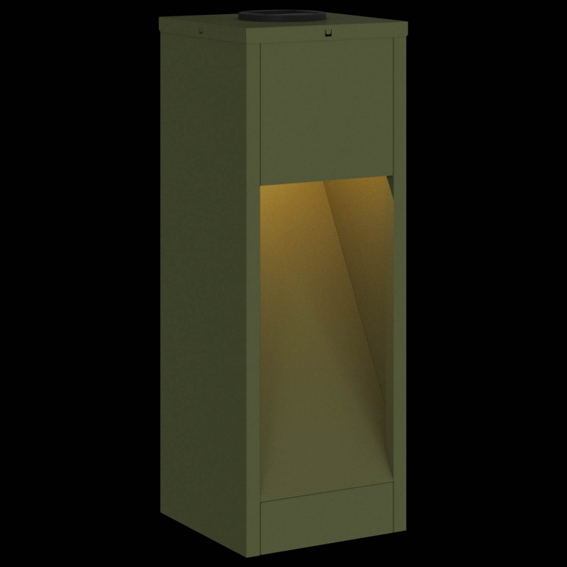 Solarna Lampa LED na Ścieżkę 2 pcs Zielony oliwkowy