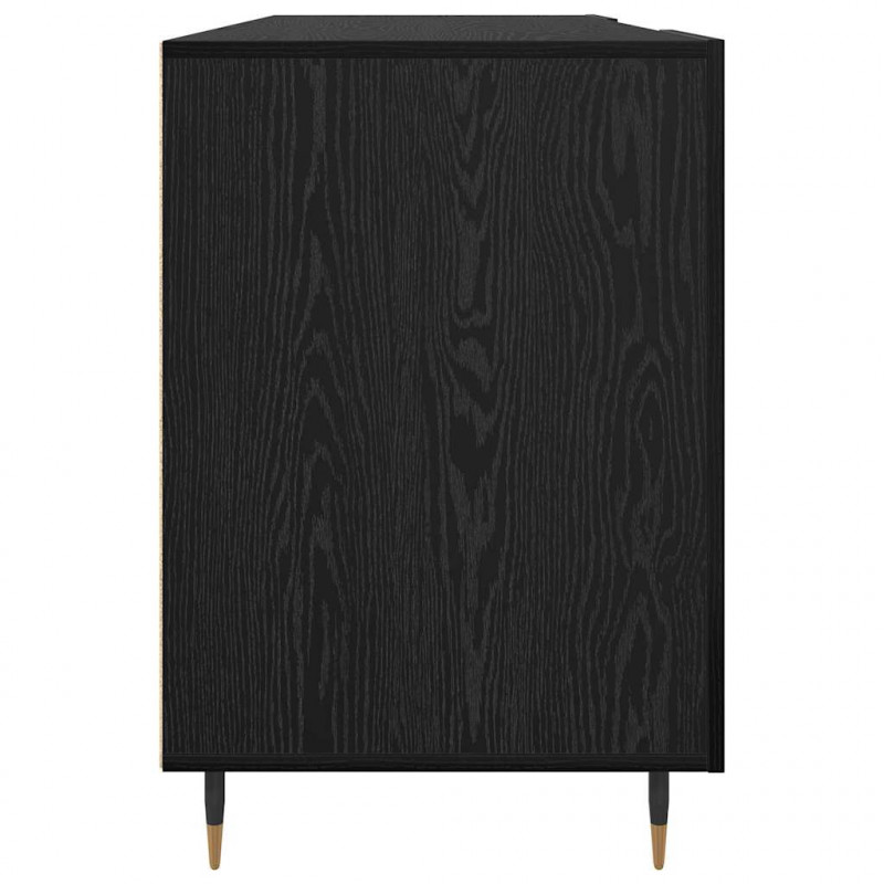 Biurko Czarny dąb 140 x 50 x 75 cm Materiał drewnopochodny