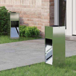 Solarna Lampa LED na Ścieżkę 2 pcs Srebrny Galwanizowany