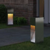 Solarna Lampa LED na Ścieżkę 2 pcs Srebrny Galwanizowany