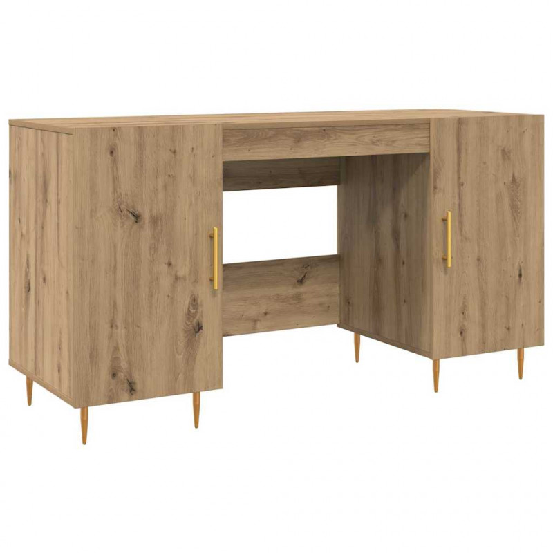 Biurko dąb artisan 140 x 50 x 75 cm Materiał drewnopochodny