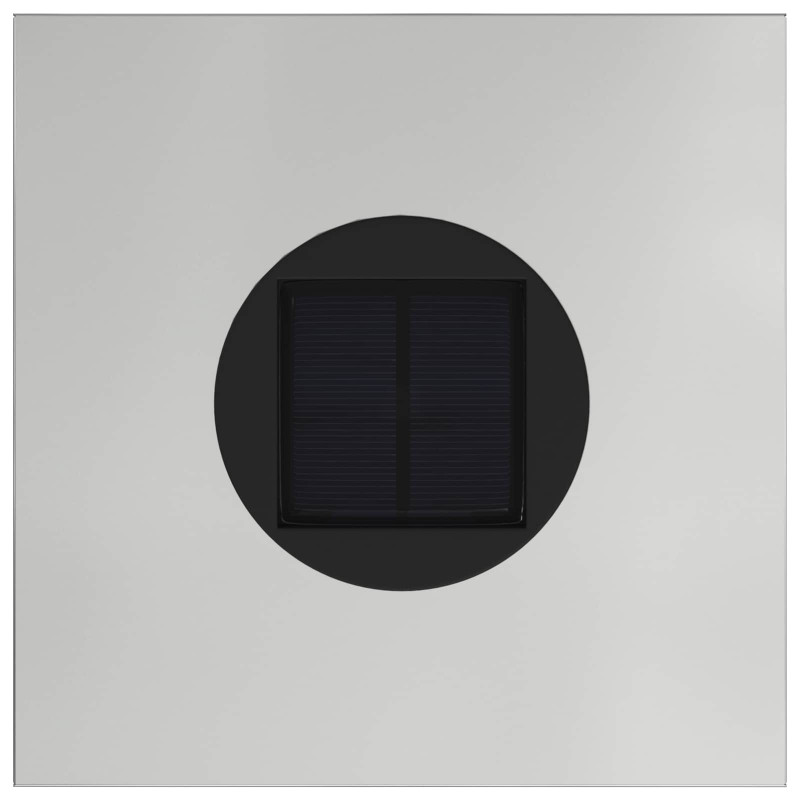 Solarna Lampa LED na Ścieżkę 2 pcs Srebrny Galwanizowany