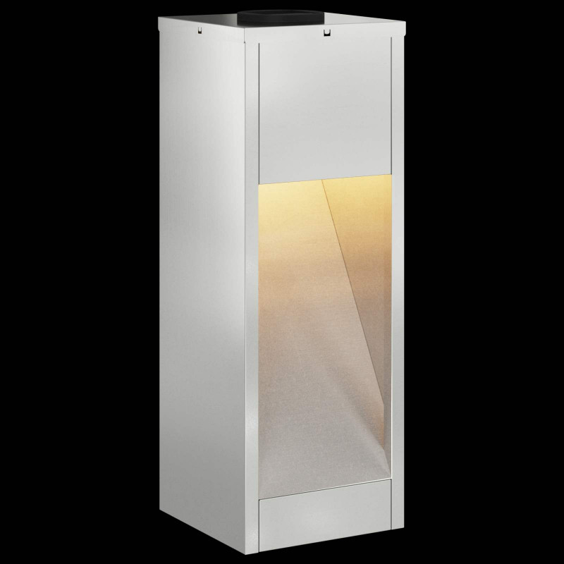 Solarna Lampa LED na Ścieżkę 2 pcs Srebrny Galwanizowany