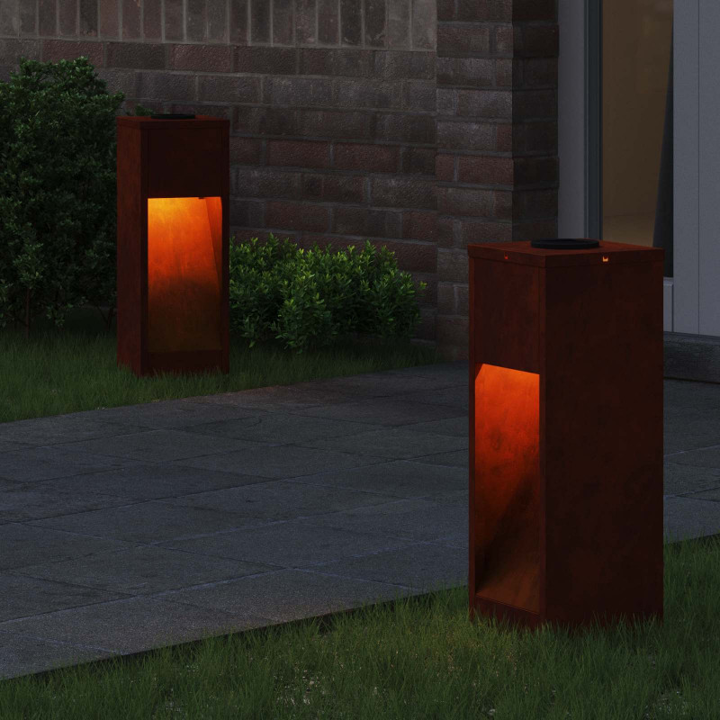Solarna Lampa LED na Ścieżkę 2 pcs kolor bronzu