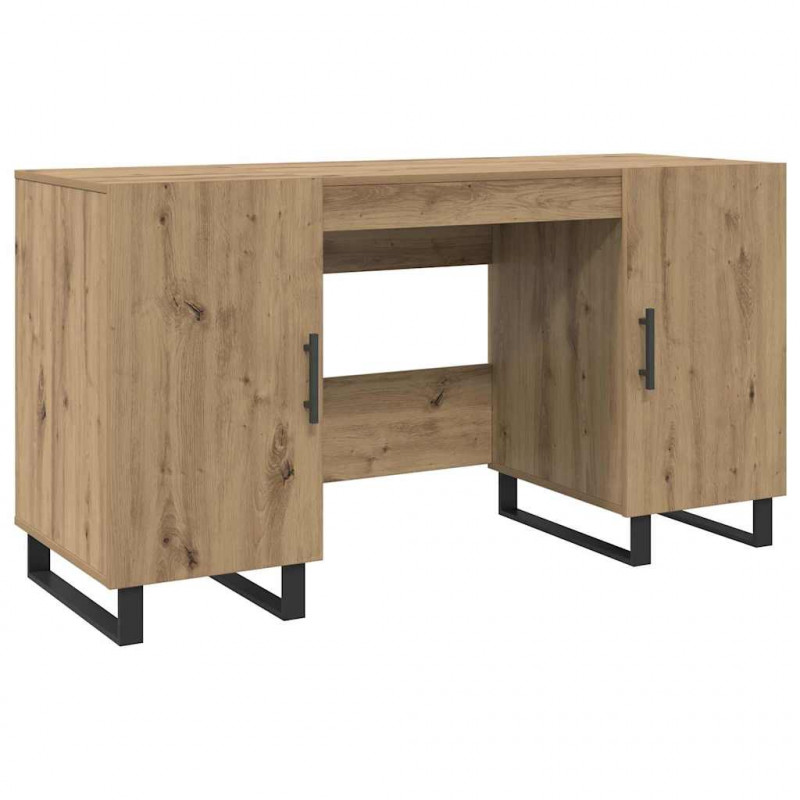 Biurko dąb artisan 140 x 50 x 75 cm Materiał drewnopochodny