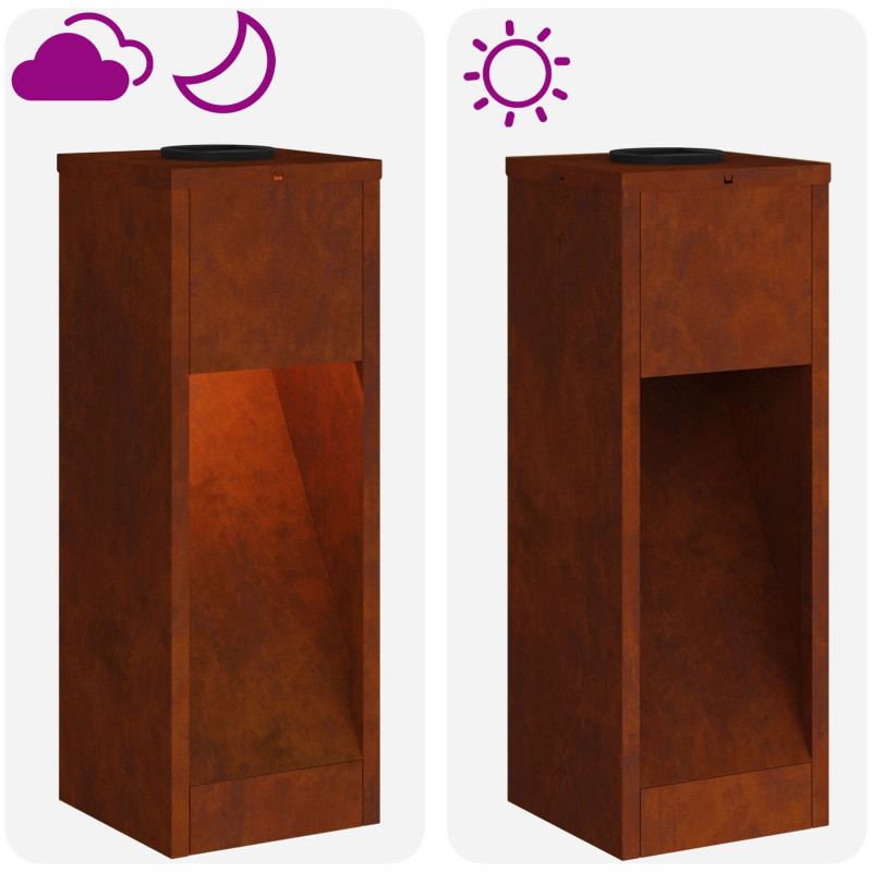 Solarna Lampa LED na Ścieżkę 2 pcs kolor bronzu