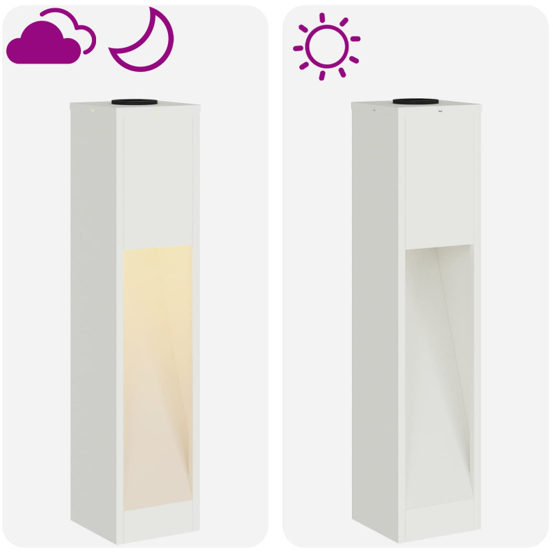 Solarna Lampa LED na Ścieżkę 2 pcs Biały