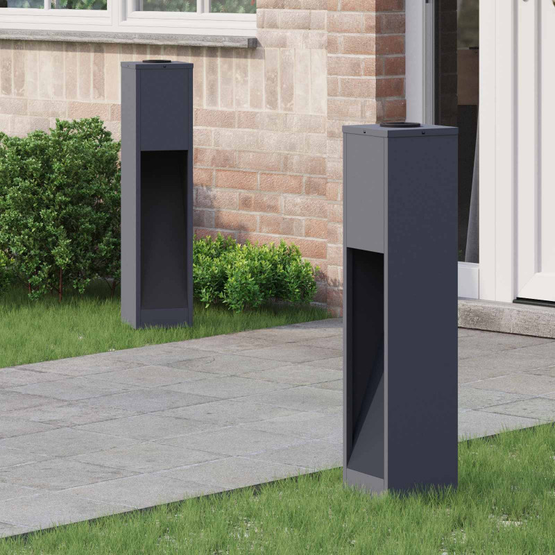 Solarna Lampa LED na Ścieżkę 2 pcs Antracyt