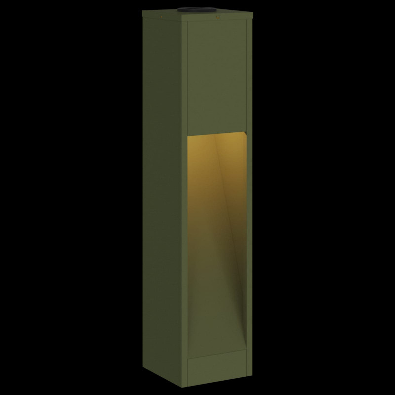 Solarna Lampa LED na Ścieżkę 2 pcs Zielony oliwkowy