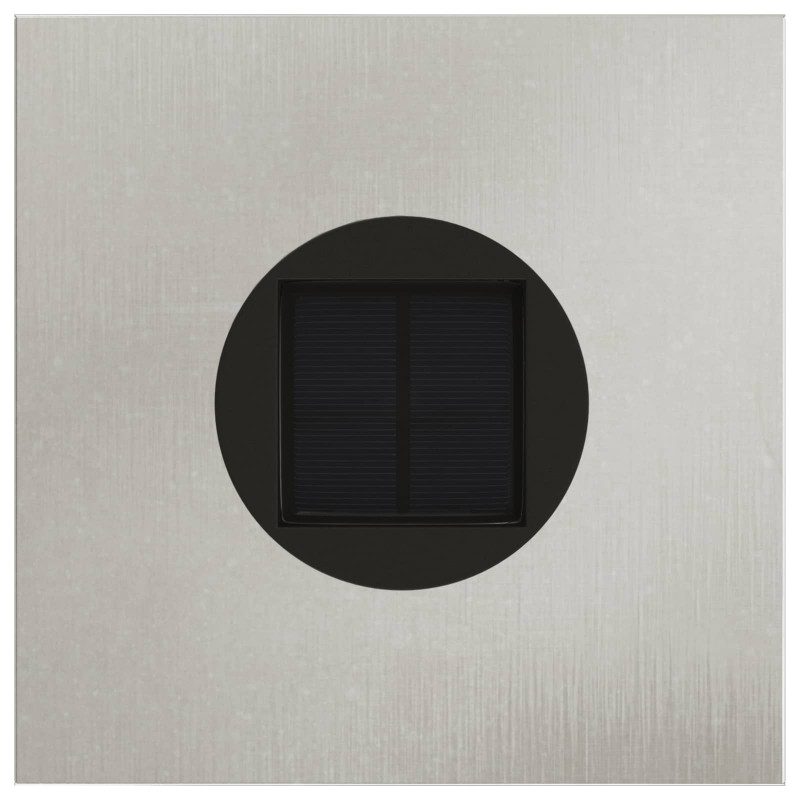 Solarna Lampa LED na Ścieżkę 2 pcs Srebrny Stal nierdzewna