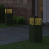 Słoneczna LED lampa na ścieżkę 2 pcs Zielony oliwkowy