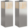 Słoneczna LED lampa na ścieżkę 2 pcs Srebrny Stal nierdzewna