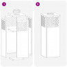 Słoneczna LED lampa na ścieżkę 2 pcs Srebrny Stal nierdzewna
