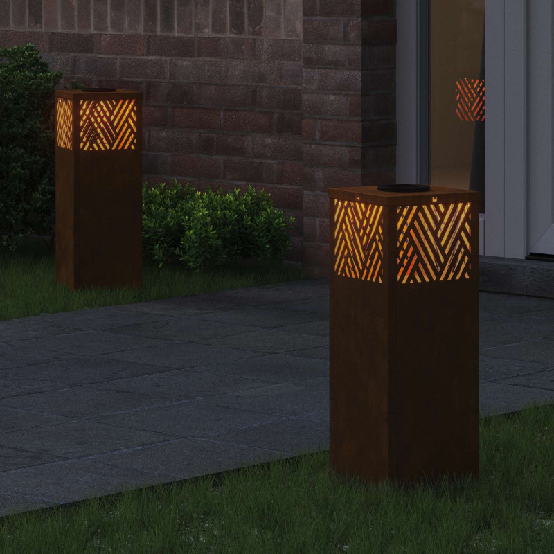 Słoneczna LED lampa na ścieżkę 2 pcs kolor bronzu