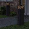 Słoneczna LED lampa na ścieżkę 2 pcs Czarny