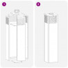 Słoneczna LED lampa na ścieżkę 2 pcs Czarny
