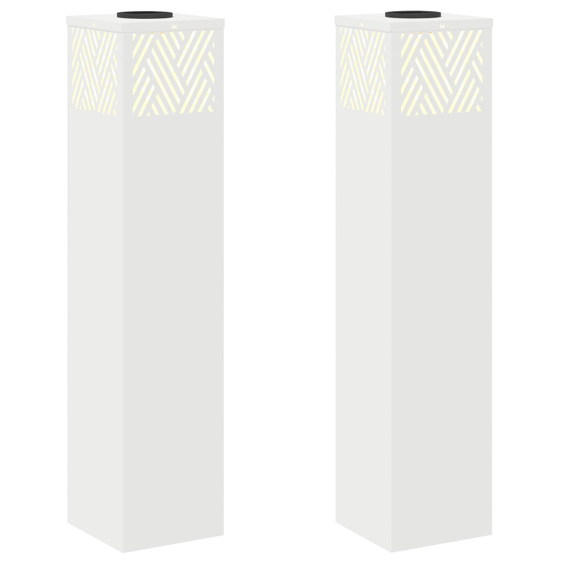 Słoneczna LED lampa na ścieżkę 2 pcs Biały