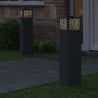 Słoneczna LED lampa na ścieżkę 2 pcs Antracyt