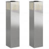 Słoneczna LED lampa na ścieżkę 2 pcs Srebrny Stal nierdzewna