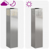 Słoneczna LED lampa na ścieżkę 2 pcs Srebrny Stal nierdzewna