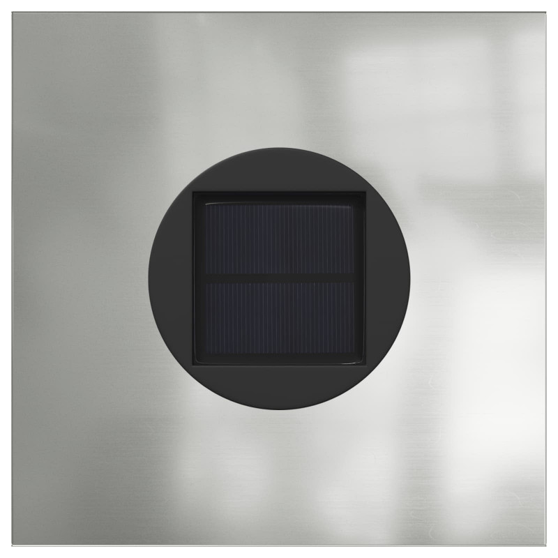 Słoneczna LED lampa na ścieżkę 2 pcs Srebrny Galwanizowany