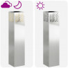 Słoneczna LED lampa na ścieżkę 2 pcs Srebrny Galwanizowany