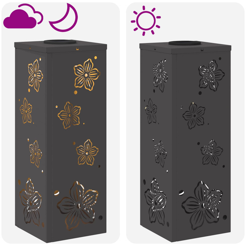 Słoneczna LED lampa na ścieżkę 2 pcs Czarny