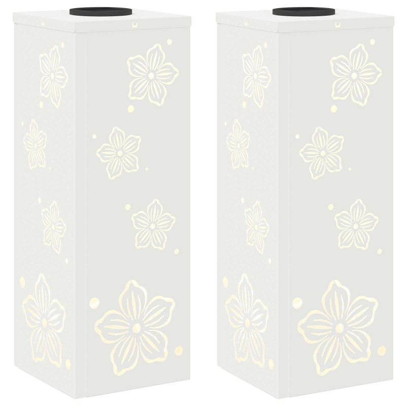 Słoneczna LED lampa na ścieżkę 2 pcs Biały