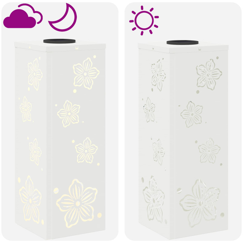 Słoneczna LED lampa na ścieżkę 2 pcs Biały