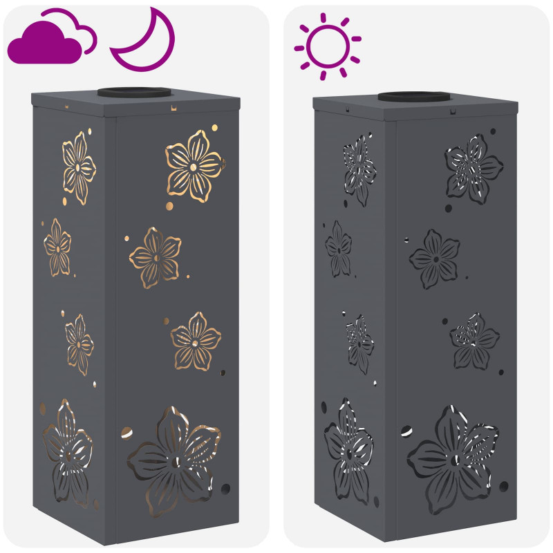 Słoneczna LED lampa na ścieżkę 2 pcs Antracyt
