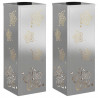 Słoneczna LED lampa na ścieżkę 2 pcs Srebrny Stal nierdzewna
