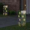Słoneczna LED lampa na ścieżkę 2 pcs Srebrny Stal nierdzewna