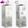 Słoneczna LED lampa na ścieżkę 2 pcs Srebrny Stal ocynkowana