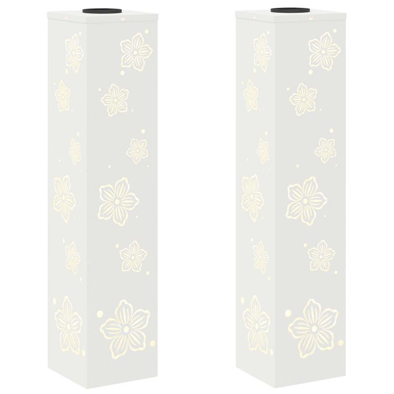 Słoneczna LED lampa na ścieżkę 2 pcs Biały
