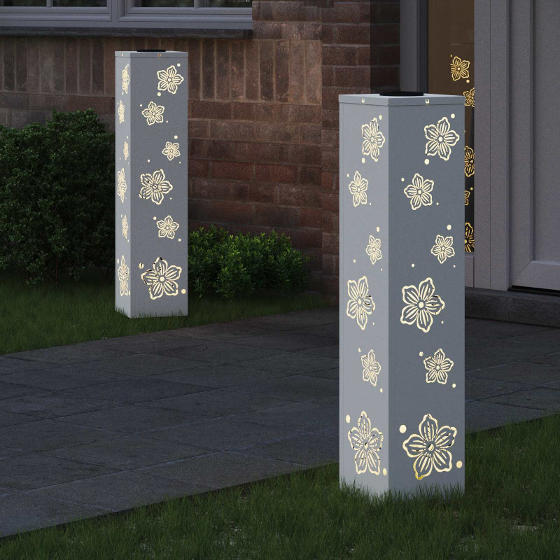 Słoneczna LED lampa na ścieżkę 2 pcs Biały