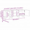 Szafka pod telewizor Stare drewno 150 x 30 x 50 cm