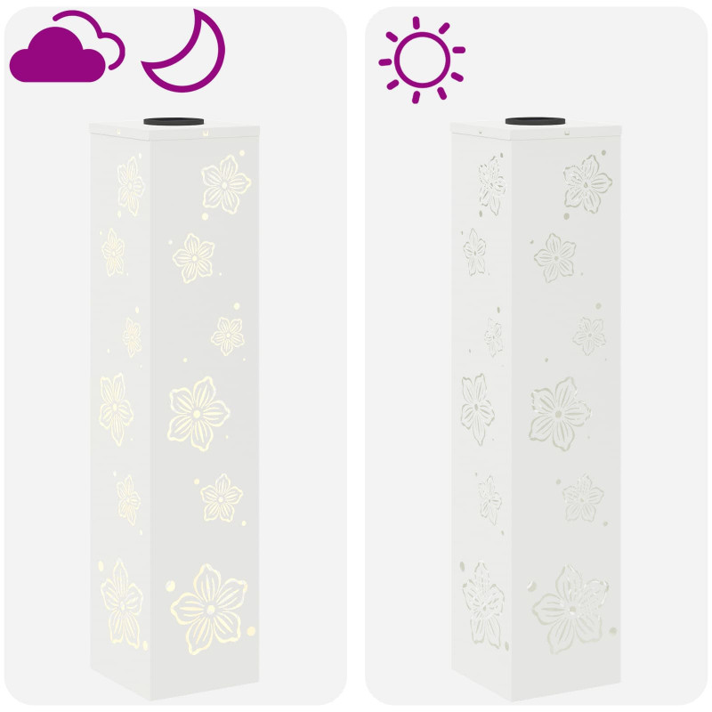 Słoneczna LED lampa na ścieżkę 2 pcs Biały