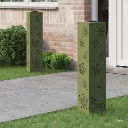 Słoneczna LED lampa na ścieżkę 2 pcs Zielony oliwkowy