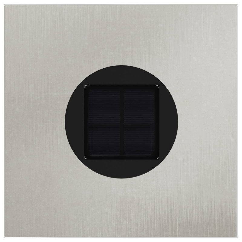 Słoneczna LED lampa na ścieżkę 2 pcs Srebrny Stal nierdzewna