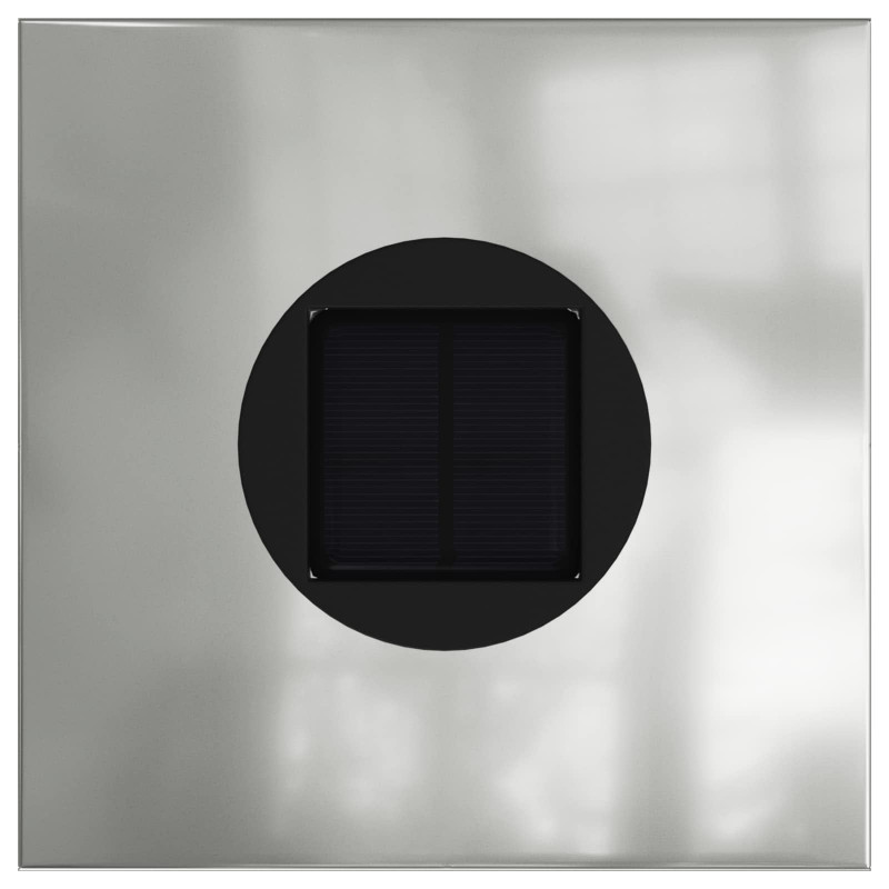 Słoneczna LED lampa na ścieżkę 2 pcs Srebrny Stal ocynkowana