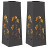 Słoneczna LED lampa na ścieżkę 2 pcs Czarny