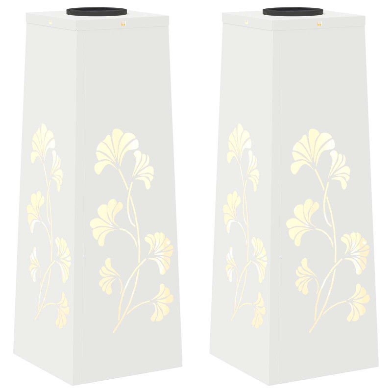Słoneczna LED lampa na ścieżkę 2 pcs Biały