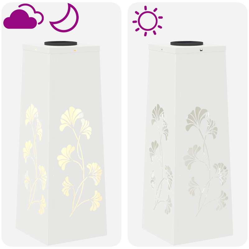 Słoneczna LED lampa na ścieżkę 2 pcs Biały