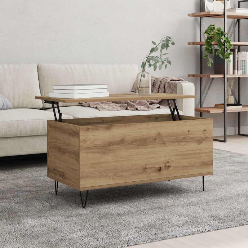 Stolik kawowy dąb artisan 90 x 44.5 x 45 cm