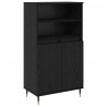 Highboard Czarny 60 x 36 x 110 cm Materiał drewnopochodny