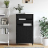 Highboard Czarny 60 x 36 x 110 cm Materiał drewnopochodny