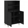 Highboard Czarny 60 x 36 x 110 cm Materiał drewnopochodny