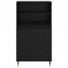 Highboard Czarny 60 x 36 x 110 cm Materiał drewnopochodny