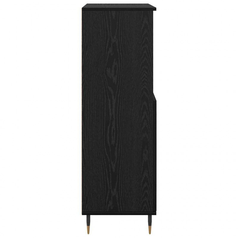 Highboard Czarny 60 x 36 x 110 cm Materiał drewnopochodny